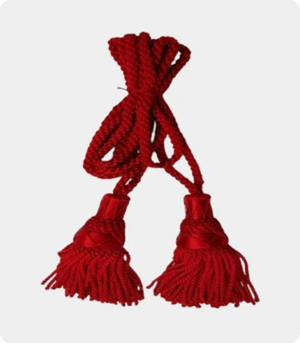 Bagpipe Cord Red Silk