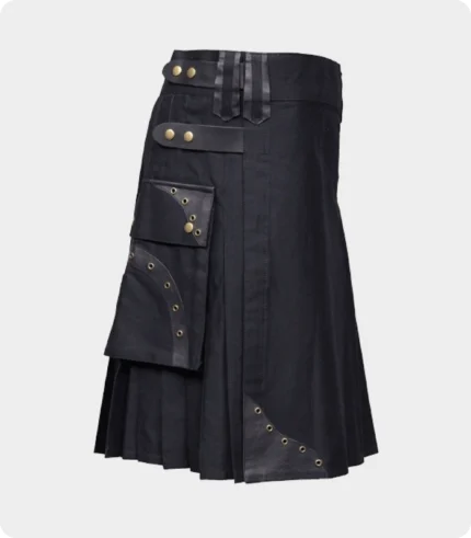 Box Pleated Hybrid Cargo Kilt