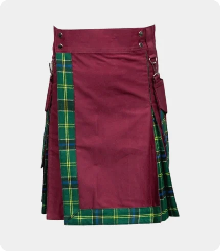 Burgundy Style Hybrid Kilt