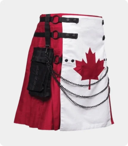 Canadian Flag Canvas Utility Kilt