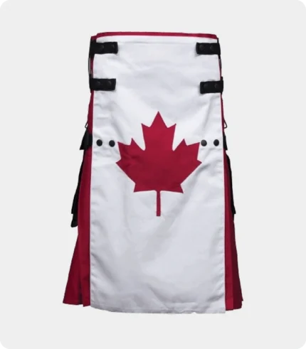 Canadian Flag Canvas Utility Kilt