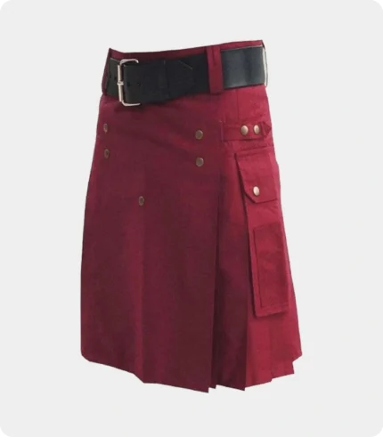 Classic Burgundy Utility Kilt