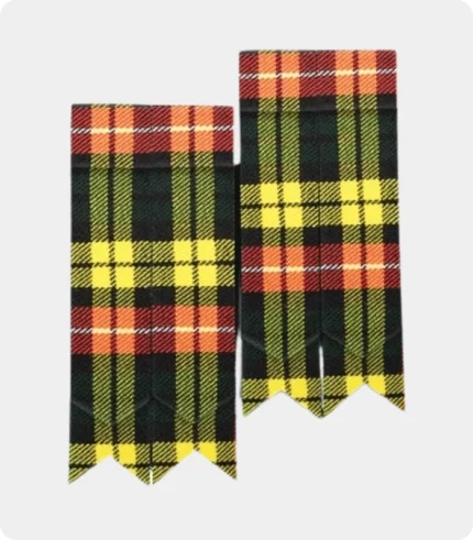 Custom Made Buchanan Tartan Kilt Flashes