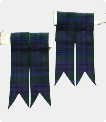 Custom Made Douglas Tartan Kilt Flashes