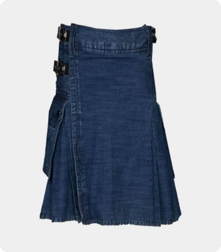 Dark Blue Denim Kilt