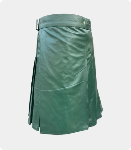 Green Leather Kilt