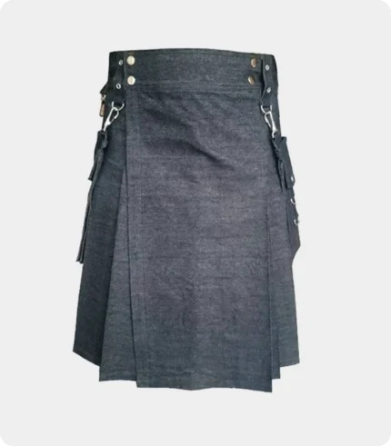 Indigo Blue Denim Kilt