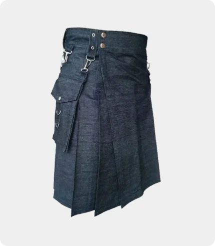 Indigo Blue Denim Kilt