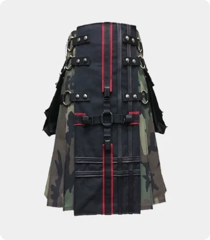 Interchangeable Camouflage Gothic Utility Kilt