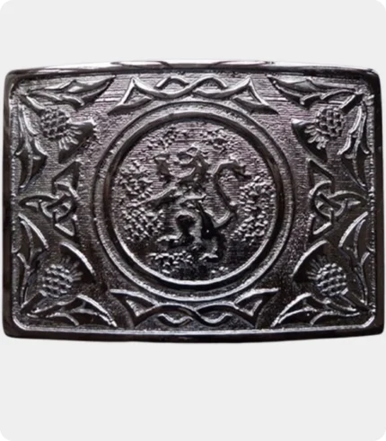 Lion Rampant Enamel Belt Buckle