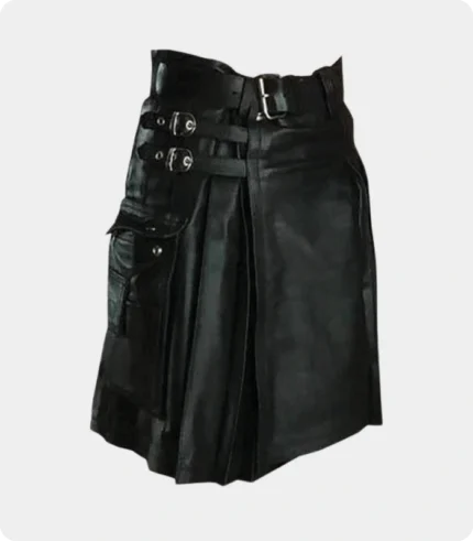 Mens Leather Kilt