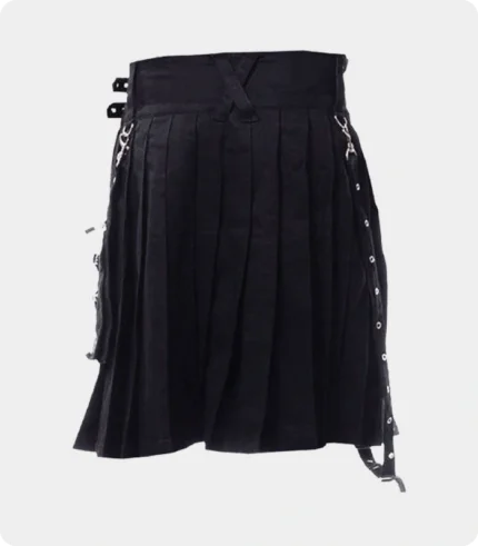 Modern Black Punk Kilt