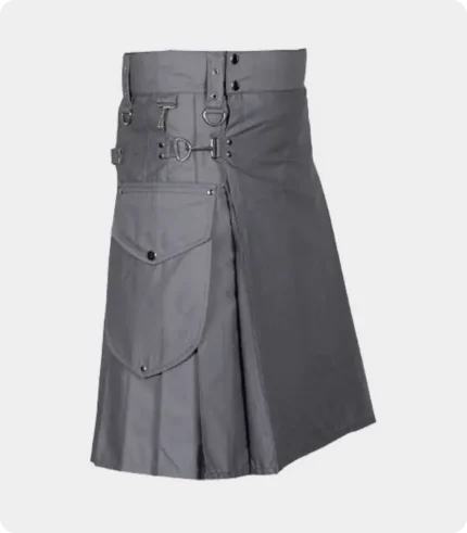 Modern Utility Kilt With Cargo Pockets