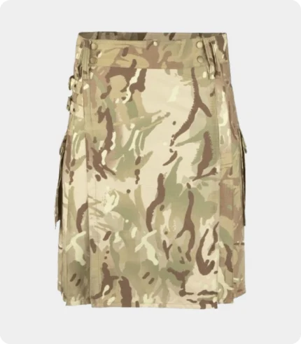 Multi Camouflage Kilt For Men