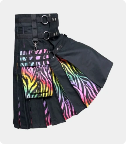 New Rainbow Tiger Striped Kilt