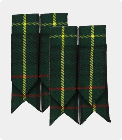 Premium Quality Gordon Tartan Kilt Flashes