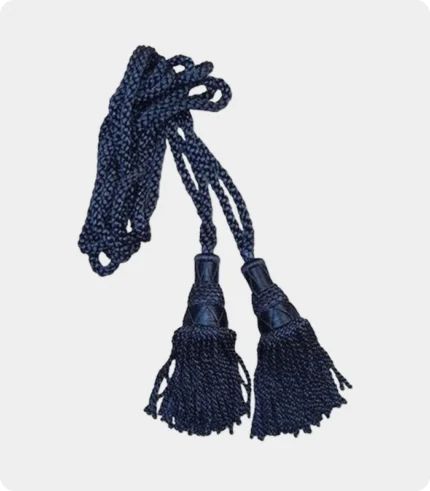 Premium Quality Scottish Bagpipe Silk Cord Navy Blue