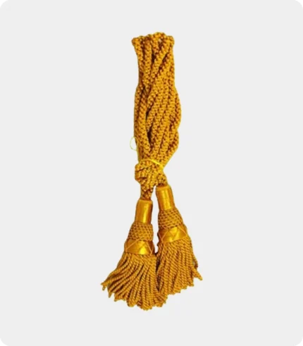 Premium Quality Scottish Gold Silk Bagpipe Cord Design