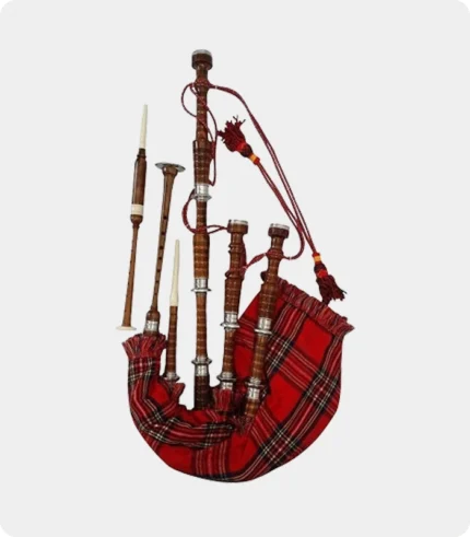 Premium Quality Scottish Royal Stewart Tartan Bagpipe Design