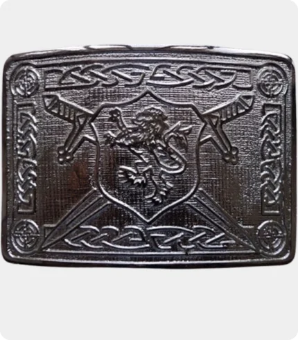 Saltire Lion Rampant Kilt Belt Buckle