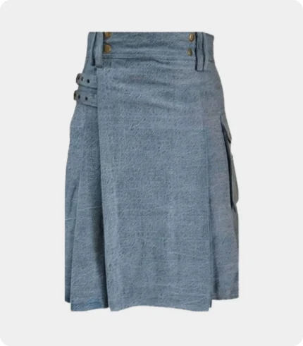 Sky Blue Denim Kilt