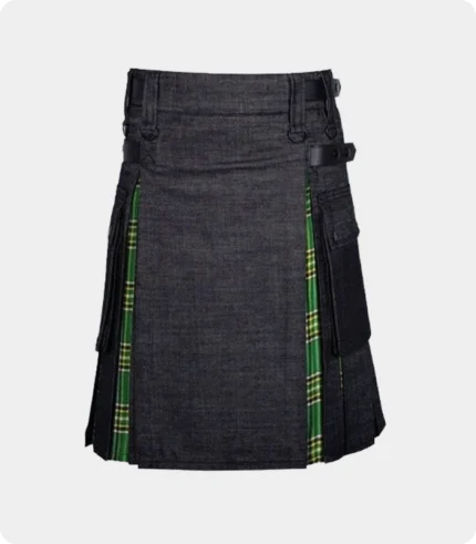 Straight and Slim Fit Denim Kilt