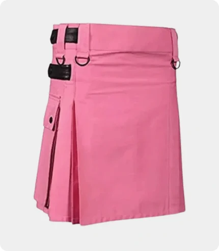 Fashion Utility Kilt For Women With Leather Straps