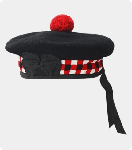 Scottish Black Balmoral Hat